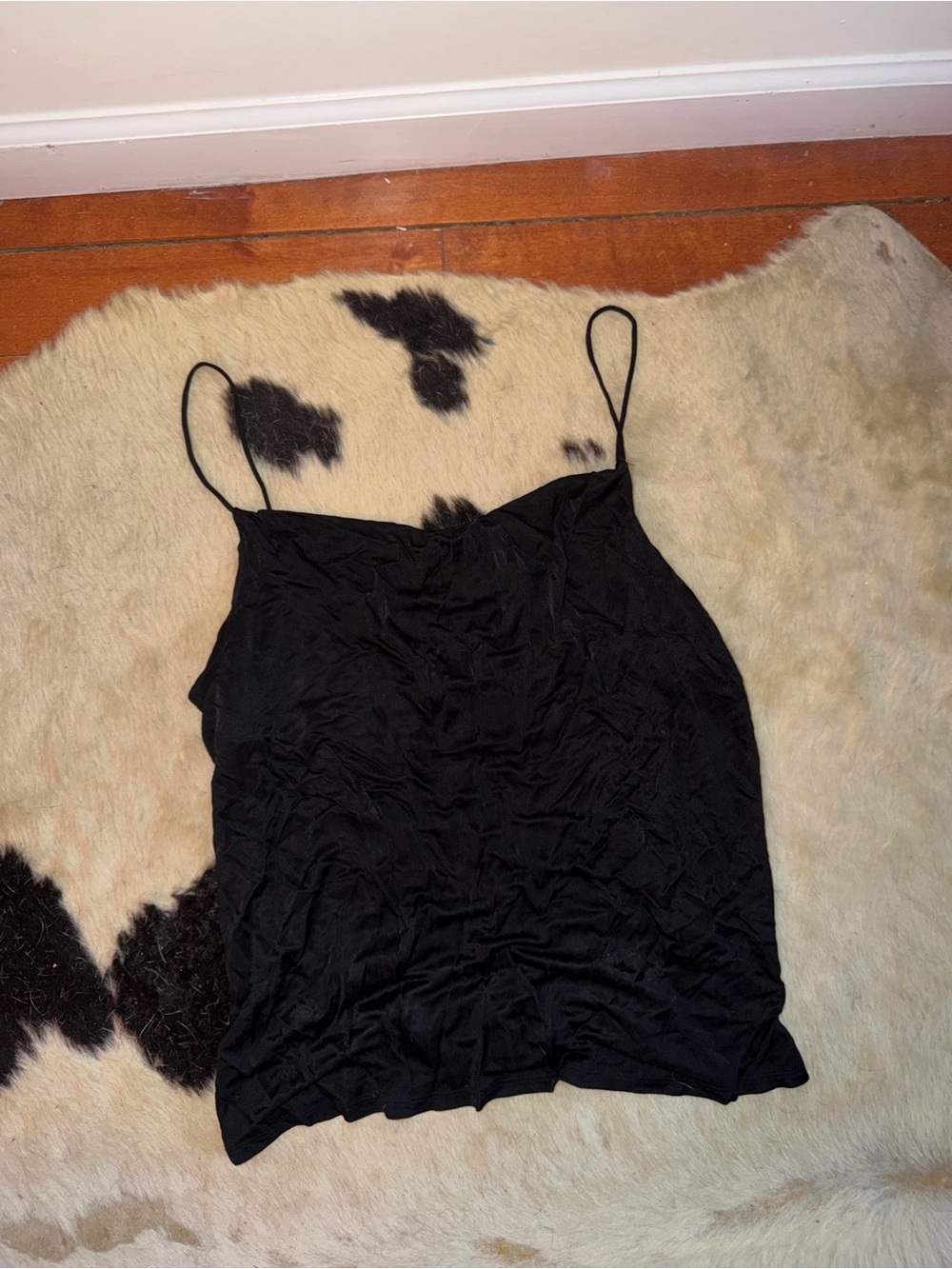 Anthropologie Black Cowl Neck Tank